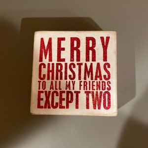 Holiday decor sign